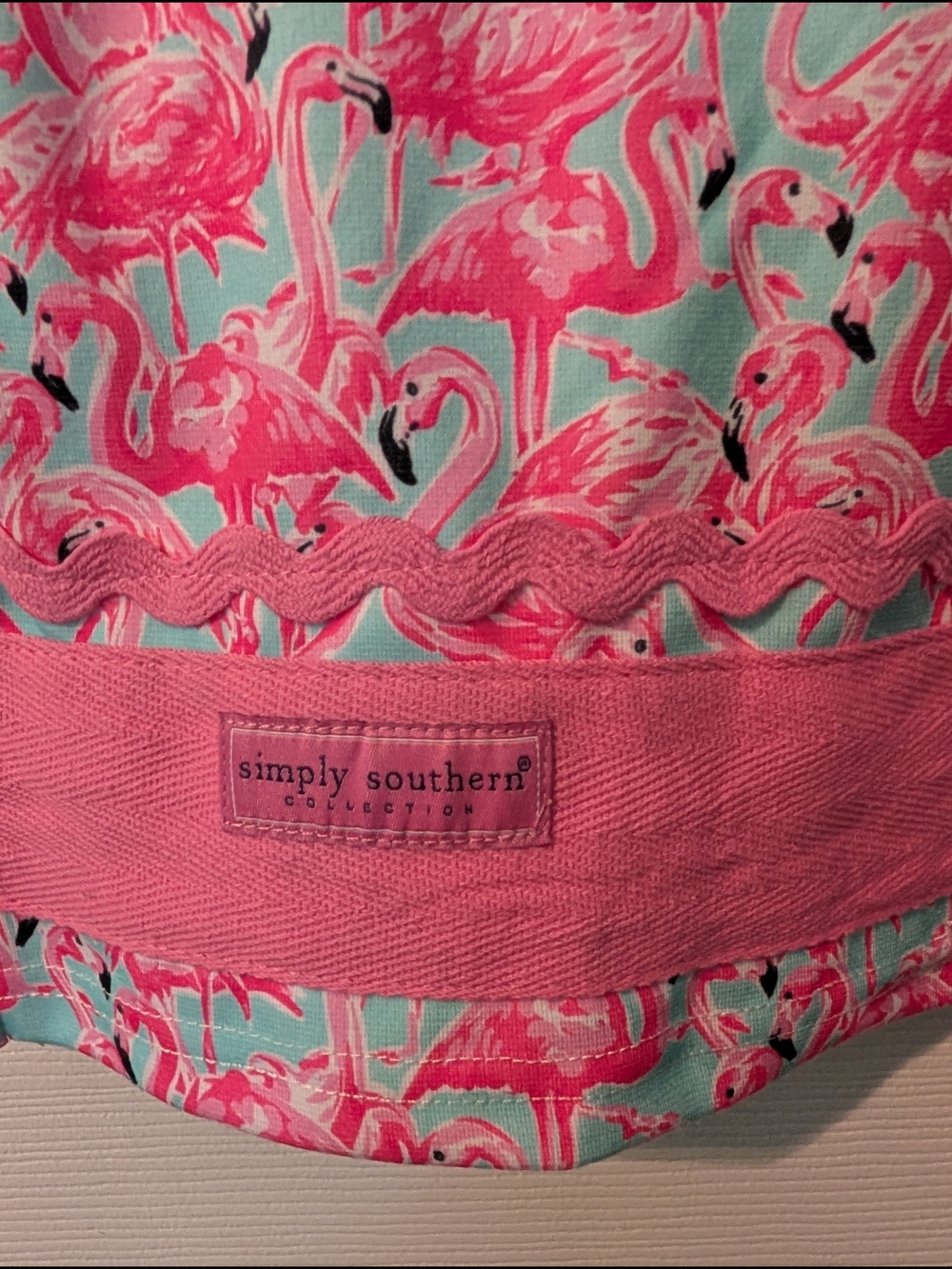 Simply Southern Flamingo Sleeveless Shift Dress - Picture 2 of 6
